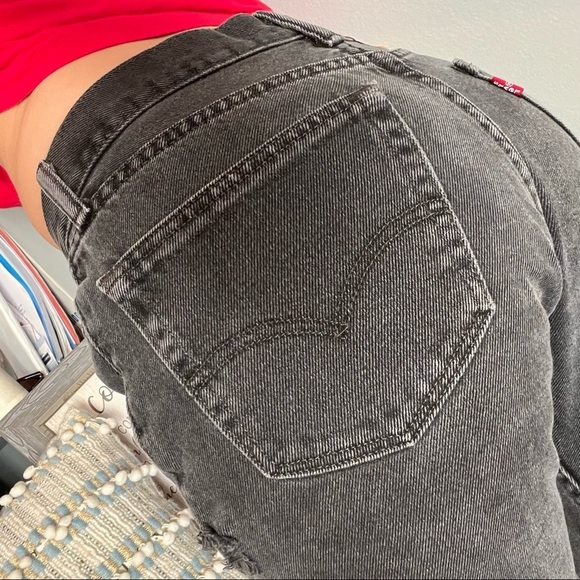 RARE 505 Levi’s Vintage High Waisted Black Jeans - Picture 12 of 14